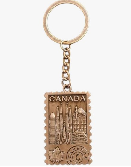 Vintage Cityscape KeyChain